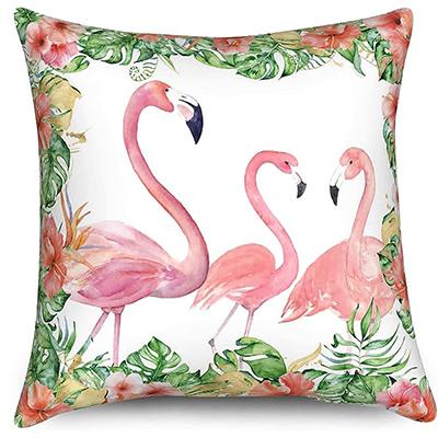 Summer Flamingo Pillowcase Tropical Plant Palm Leaf Pillow Cover Cushion Cover Decorative Home x pillow case