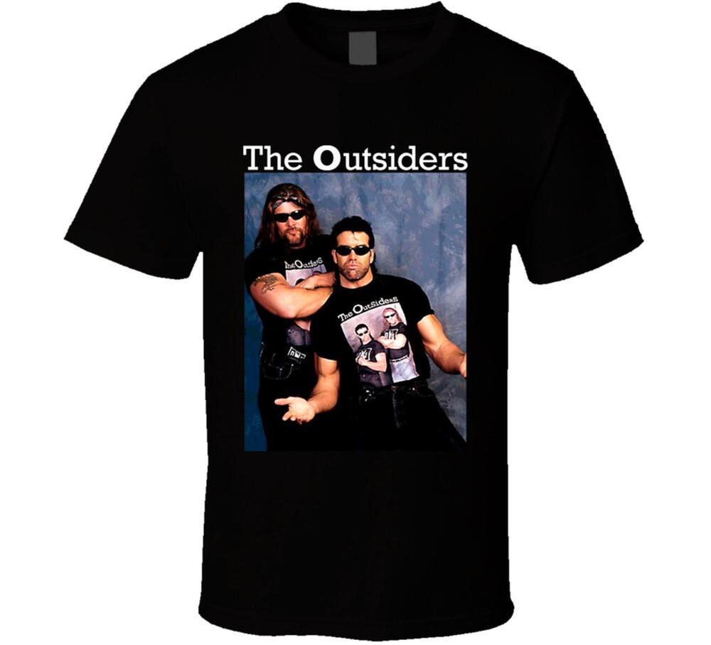 New The Outsiders Wrestling Stable Tag Team Kevin Nash Scott Hall T Shirt Unisex T-Shirt S