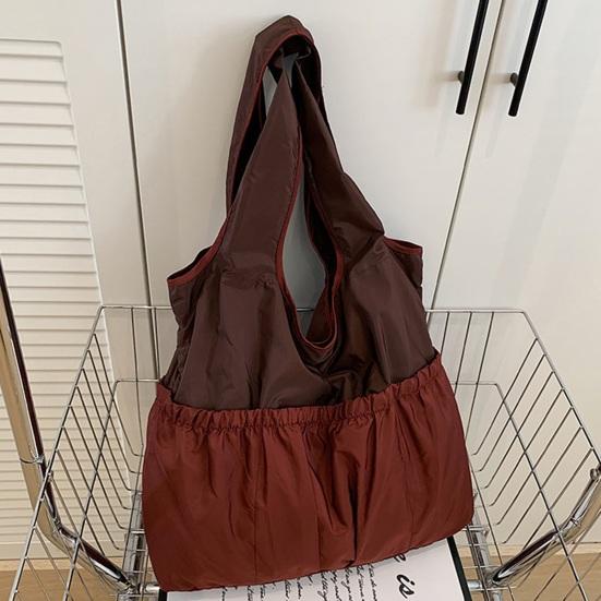 Faltbare Tasche Große Kapazität Faltbare Umhängetasche mit Reißverschluss und Innentasche Design Pendler-Tragetasche für den täglichen Gebrauch