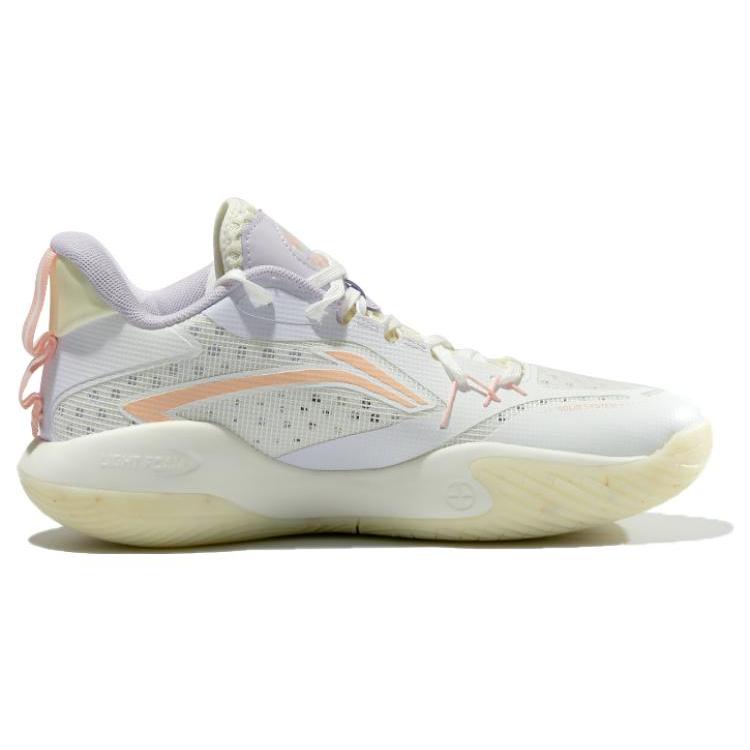 New LiNing Cushioning Wear Resistant Low Top Basketball Shoes Men's Purple ABPS047-5