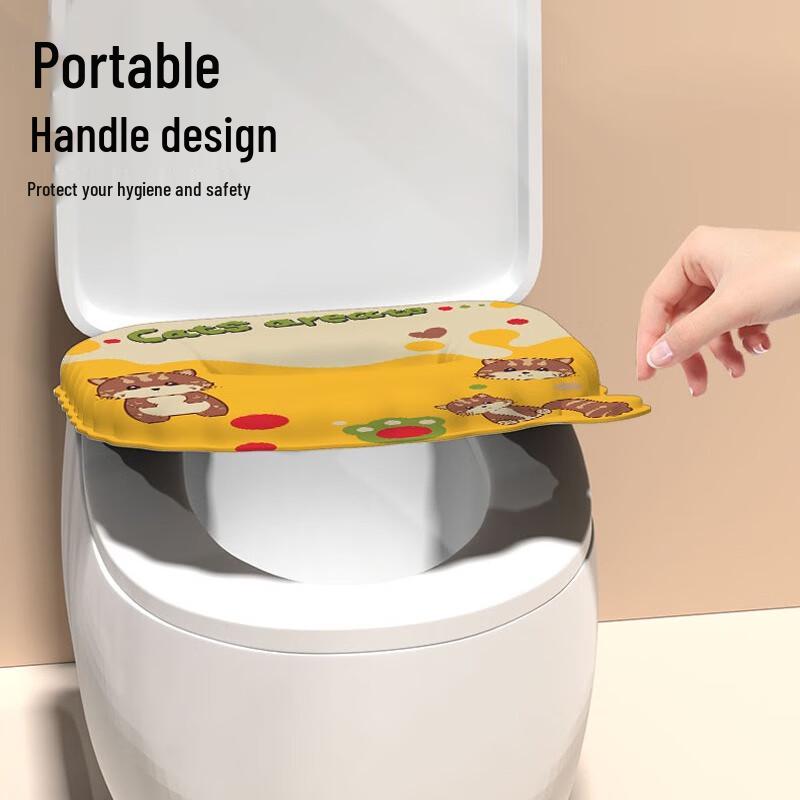 Waterproof EVA Toilet Seat Cushion 4-Piece Set