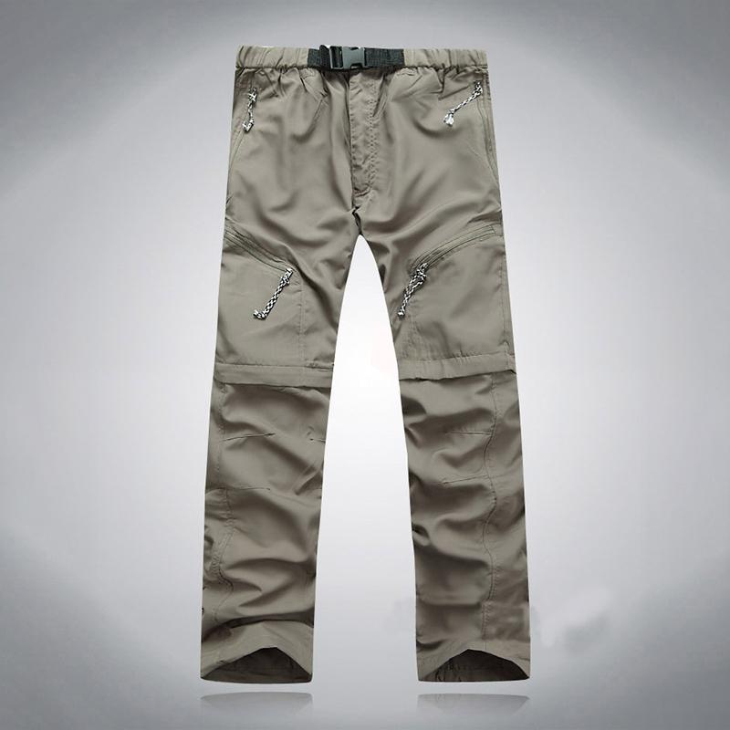 Men Quick Dry Outdoor Pants Removable Summer Breathable Pant