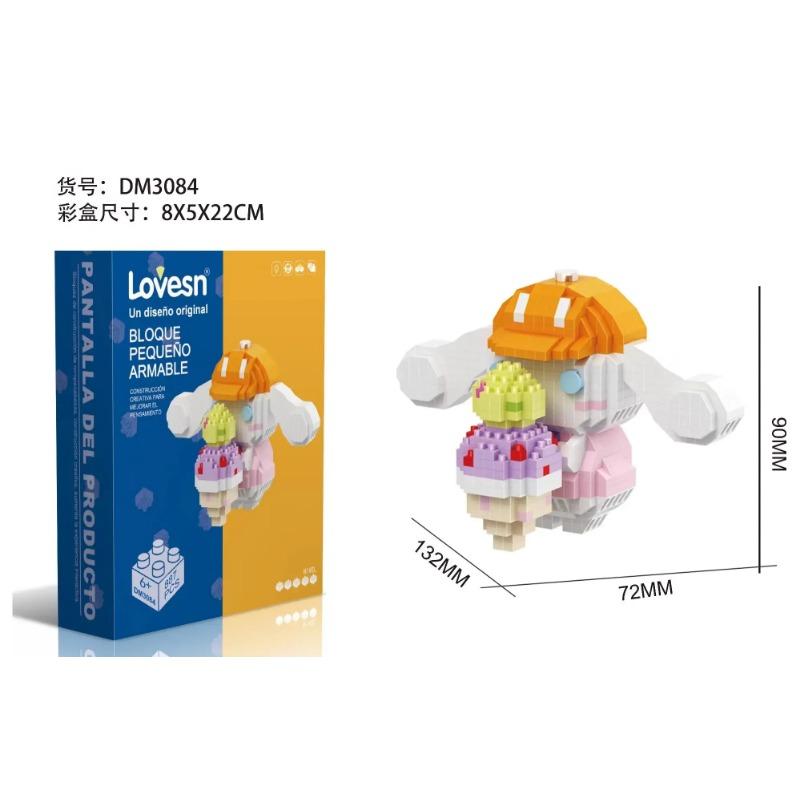 

Микро-строительный блок, стежка, аниме, собранная модель, мини-кирпичные фигурки, игрушки для детей DM3084(No Box)