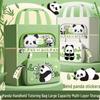 Panda Canvas A4 Tote Bag - Large Capacity for Students and Children's Books