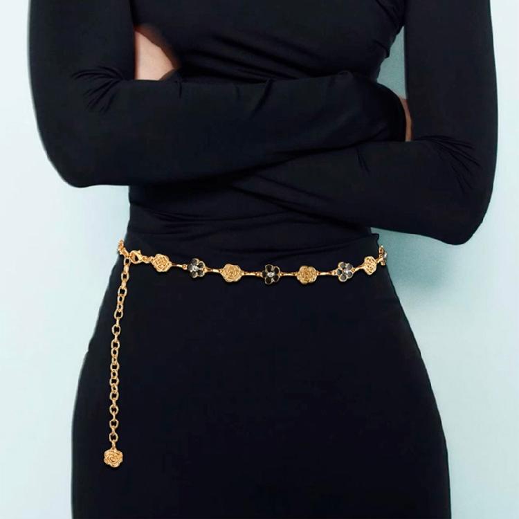 Metallic Waist Chain Waist Jewelry For Women Fashion Decorative Waist Accessory For Wedding Party and Daily Outfit