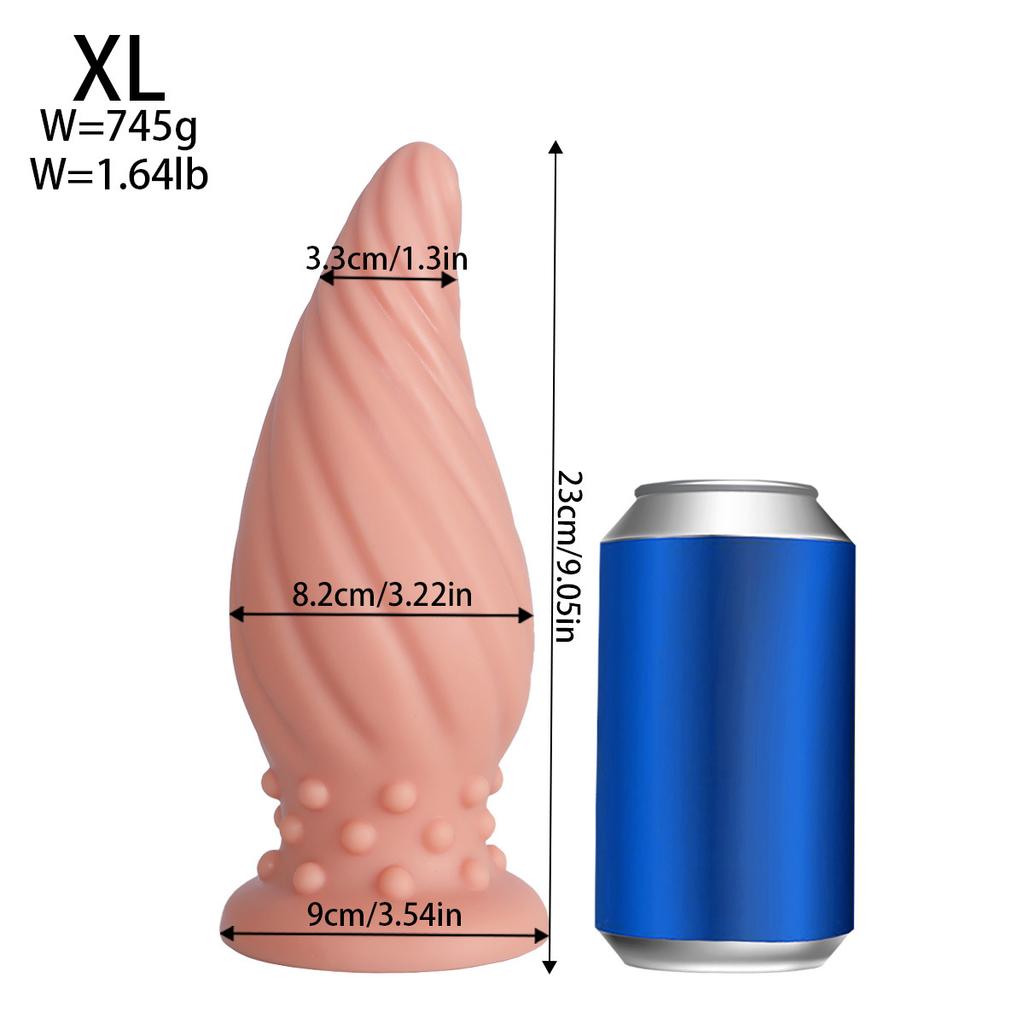 Spiral Dragon Egg Butt Plug Penis More Sizes Men's and Women's Back Court Masturbation Massage Anal Dilatation Device Adult Sex Product Toys