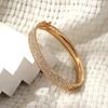 Bracciale a Bangle Largo con Diamanti da Donna in Stile Coreano - Versatile, Lussuoso Accessorio Gioiello per la Mano