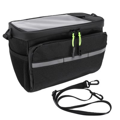 Bike Handlebar Insulated Bag Bike Front Phone Bag Cooler Storage Pouch for Mountain Bike Cycling 4L Capacity