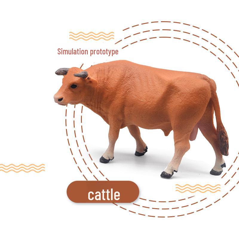 Creative Farm Cow Educational Toy - Small Animal Model for Children