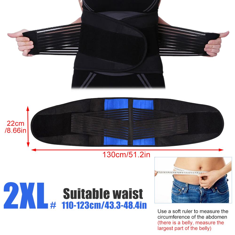 1Pcs Lumbar Support Belt for Men Women, Adjustable Neoprene Back Support with Double Pull Design
