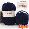 11g Velvet Yarn Plush Yarn For DIY Hand Knitting Crochet Crafts Bag Hat Doll Sweater Wool Soft Thin Colorful Coral Chenille Yarn