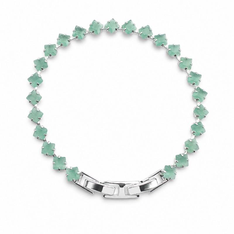 Square Zircon Tennis Bracelet Women Plated Geometric Fashion Accessory Light