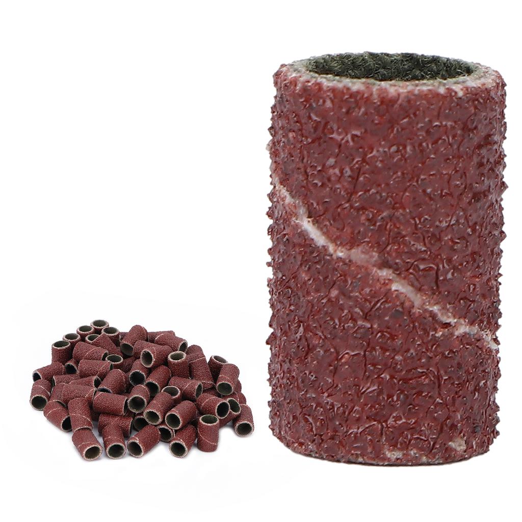 100pcs Nail Sanding Bands Pedicure Manicure Polishing Remove Dead Skin Nail Drill Bands