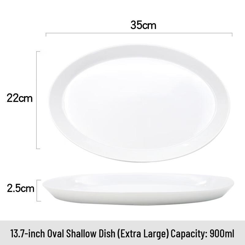 Ru Han Nordic Ceramic Oval Dinner Plate