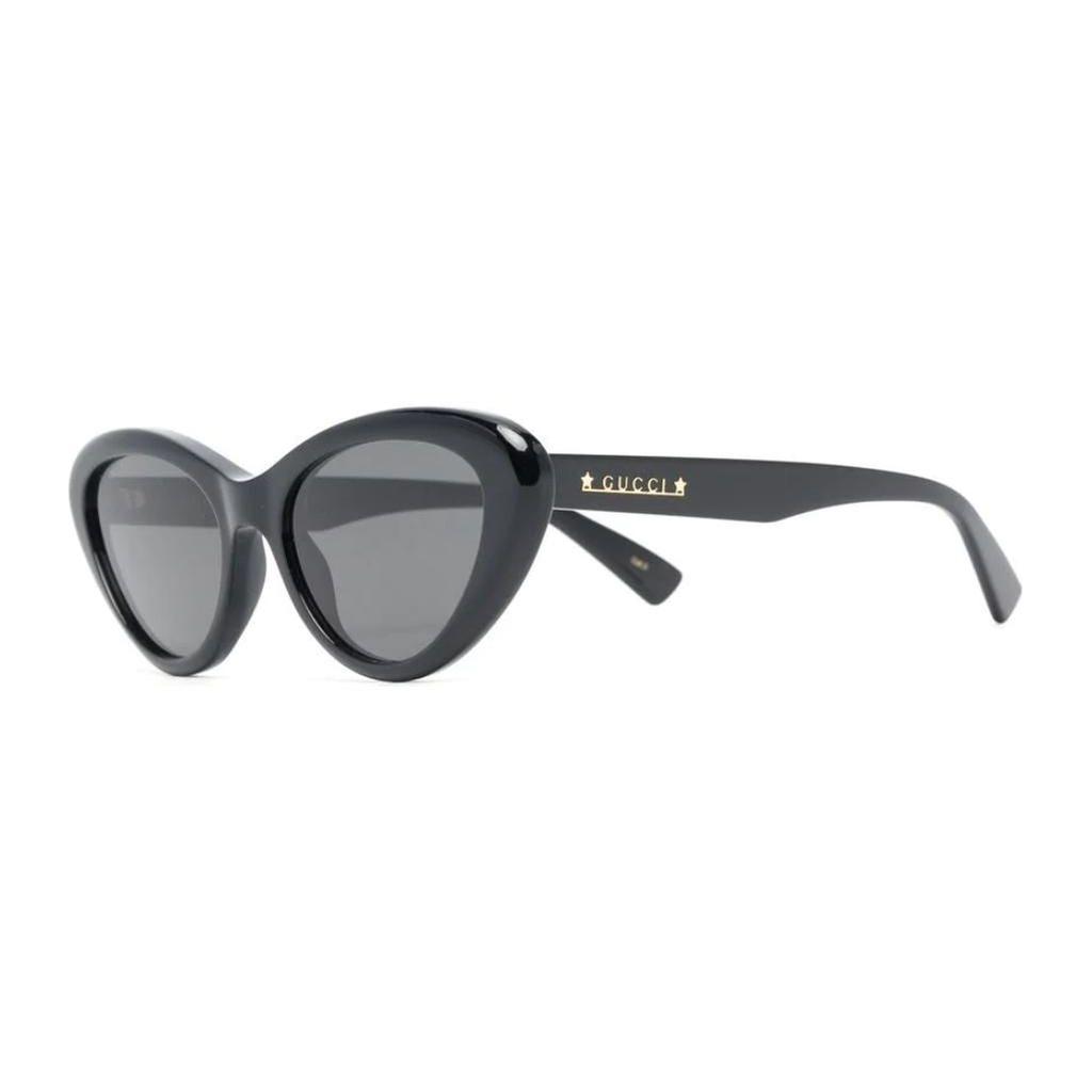Gucci Side Logo Cat Eye Sunglasses Women sunglasses Black GG1170S001