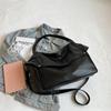 Korean Style Solid Color Large-Capacity Tote Bag - Women's Fashion Crossbody and Shoulder Bag