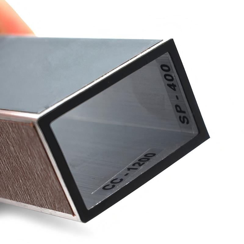 Professional Guitar Bass Fret Leveling Beam 250mm Metal Polishing Tool with 4 Grit Sandpapers for Instrument Maintenance