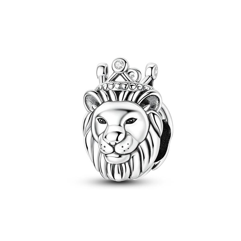 New 925 Silver Charms Beads Pendant Cat Dog Lion Tiger Girl Boy Fit Bracelet Fashion Jewelry Gift for Women