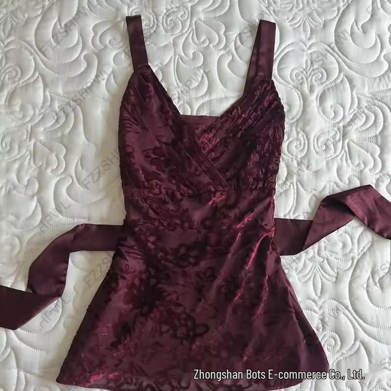 Y2K Harajuku Lace Bow Camisole - Spicy Girl Retro Summer Top