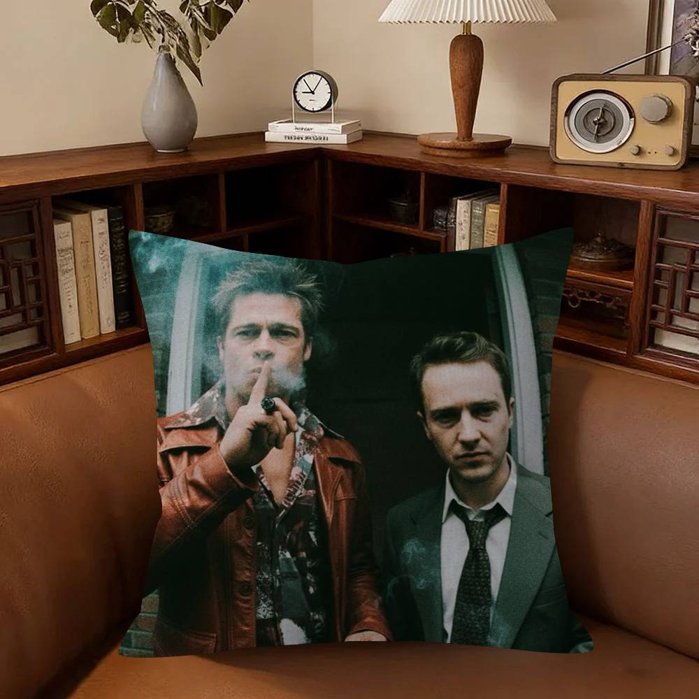 Movie F-Fight C-Club Cushion Cover Car Throw Pillow Case For Sofa Car Christmas Gift 40X40Cm 45X45Cm