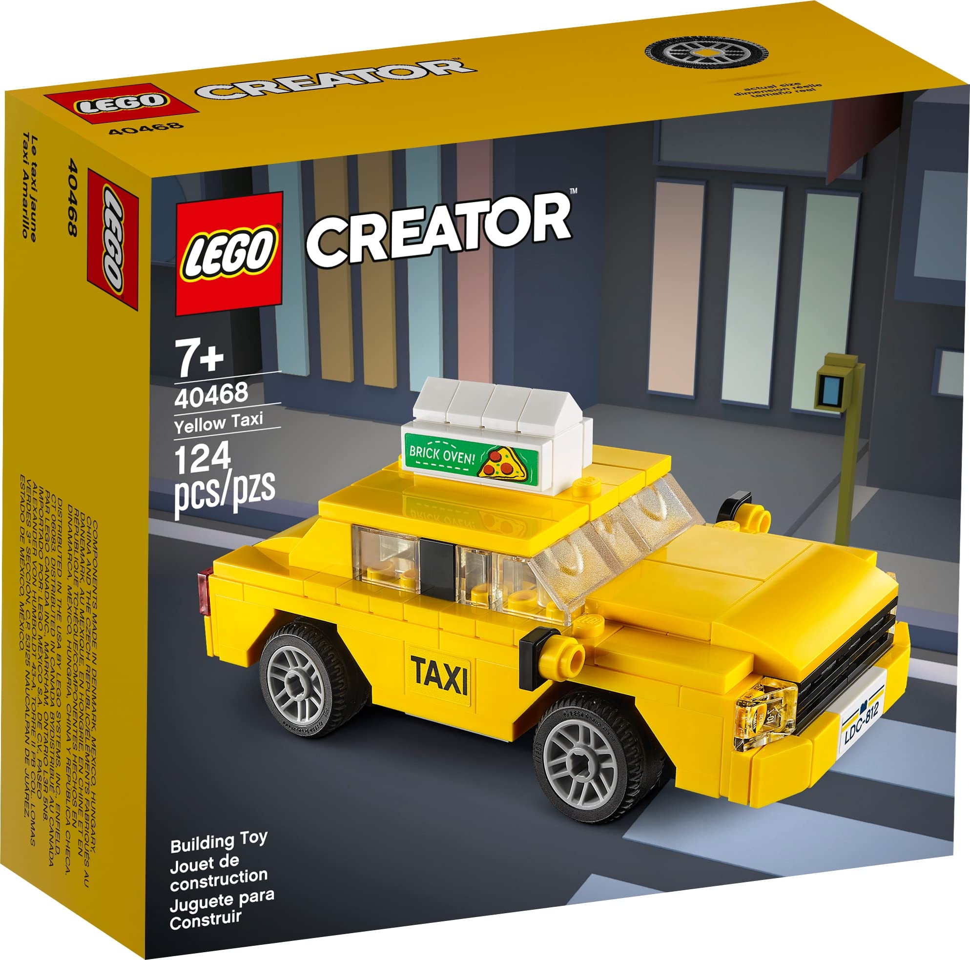 

LEGO Creator Yellow Taxi 40468 Limited Set жёлтый