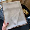High Fashion Spring And Summer Long Silk Scarf Silk Shawl Scarf Fashion Versatile Tencel Cotton Letter Scarf