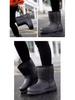 Women's Waterproof Fleece-Lined Snow Boots - Mid-Calf, Non-Slip, Warm, Height-Increasing, Comfortable