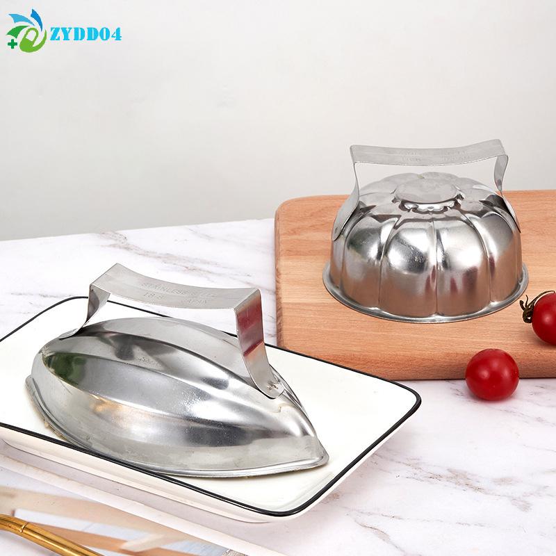 1PCS Pumpkin Shaped Omelet Rice Mold Stainless Steel Rice Ball Maker with Handle Pawpaw Baking Mold for Kitchen & Restaurant Use