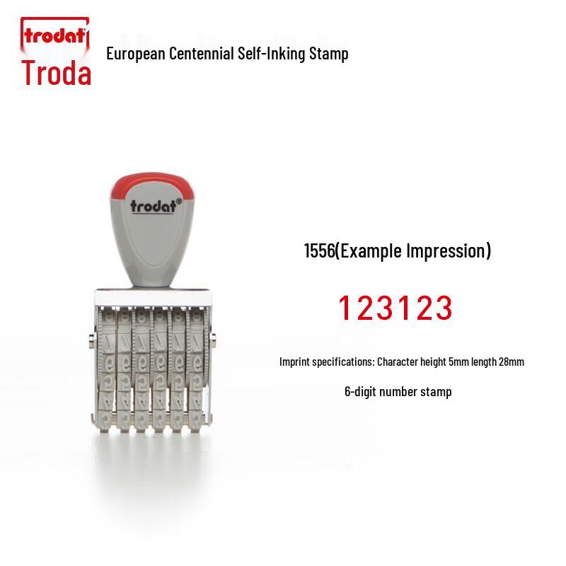 Adjustable 6-Digit Roller Date Stamp