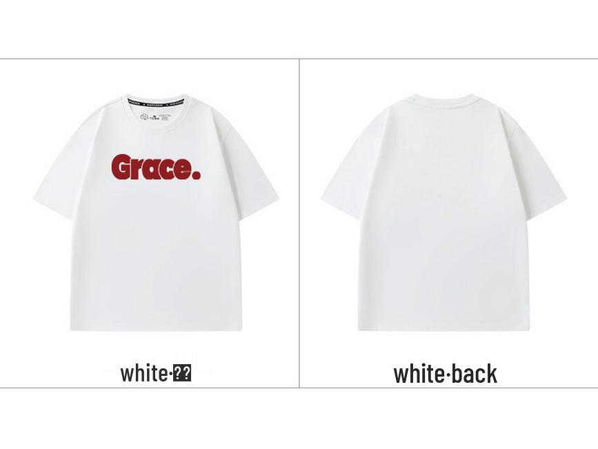 Women's Plus Size White Short Sleeve Pure Cotton Summer T-Shirt