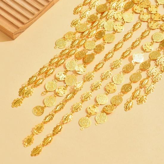 Metal Hair Accessory Retro Coin Tassel Design Headgear Retro Court Style Exaggerated Multi-Layered Golden Headpiece