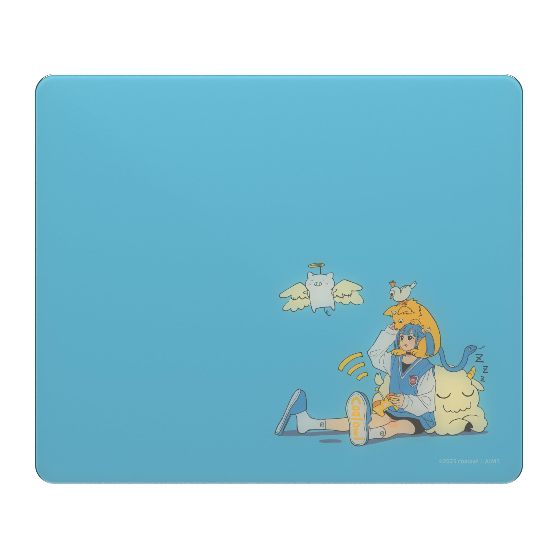 Игровой коврик для мыши AIM1 Coalowl Murakumo Glass Mousepad большого размера, тип управления MURAKUMO × 420×500 мм
