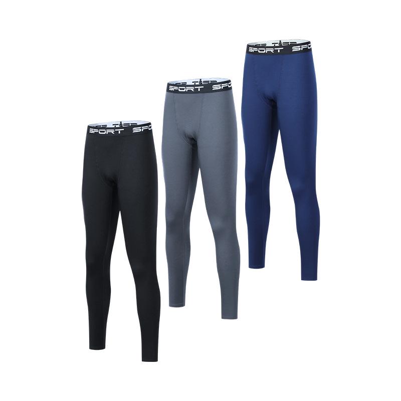 Unisex Fleece-Lined Thermal Slim-Fit Pants for Autumn/Winter - Stylish Base Layer & Sports Tights