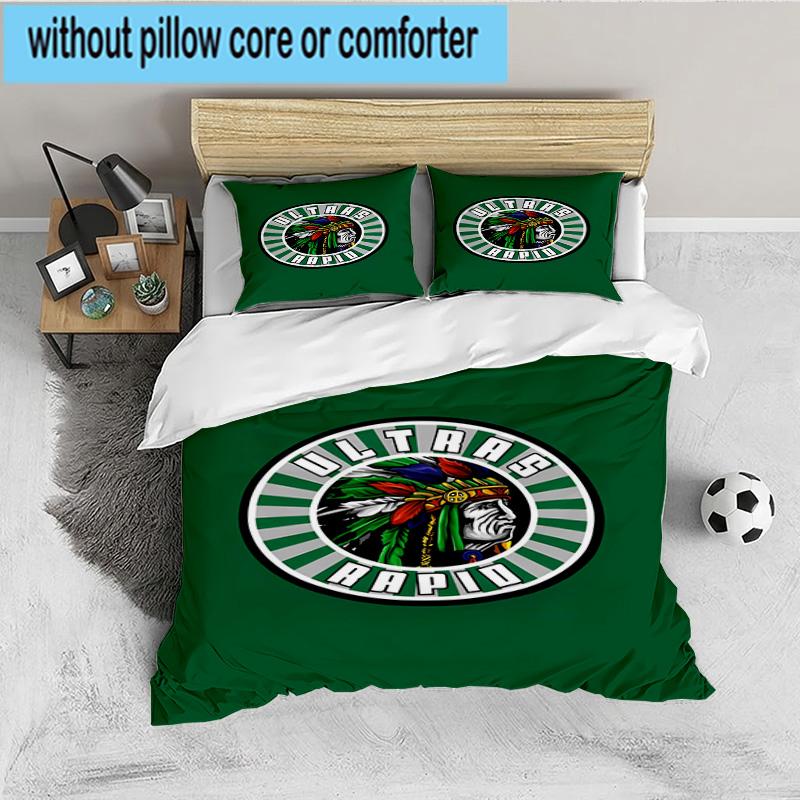 Native Spirit Rapid Ultras 3-teiliges Bettwäsche-Set, Ideal für 1 Bettbezug und 2 Kissenbezüge, Perfekt als Geschenk für Fans, Ideal für Schlafzimmer, Studentenwohnheim