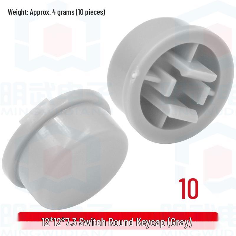 Mingwu Electronics Colorful Round Keycap Switch Caps - B3F Plastic Accessories
