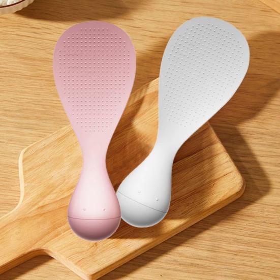 Standing Rice Spatula, Non Stick Rice Paddle for Rice Cooker, Wobble Free Food Grade Heat Resistant Rice Serving Utensil