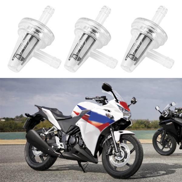 Set of 3 Transparent 90-Degree Fuel Filters for Yamaha Motorcycles