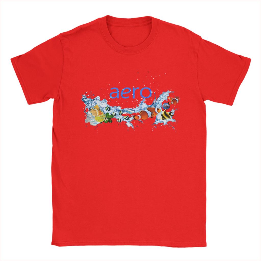 Novelty Frutiger Aero World Design TShirt Men Crew Neck Pure Cotton T Shirts Short Sleeve Tees Original Tops