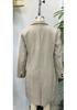 2025 Fall/Winter Women's Elegant Waist-Cinching Wool Blend Coat with Padded Shoulders