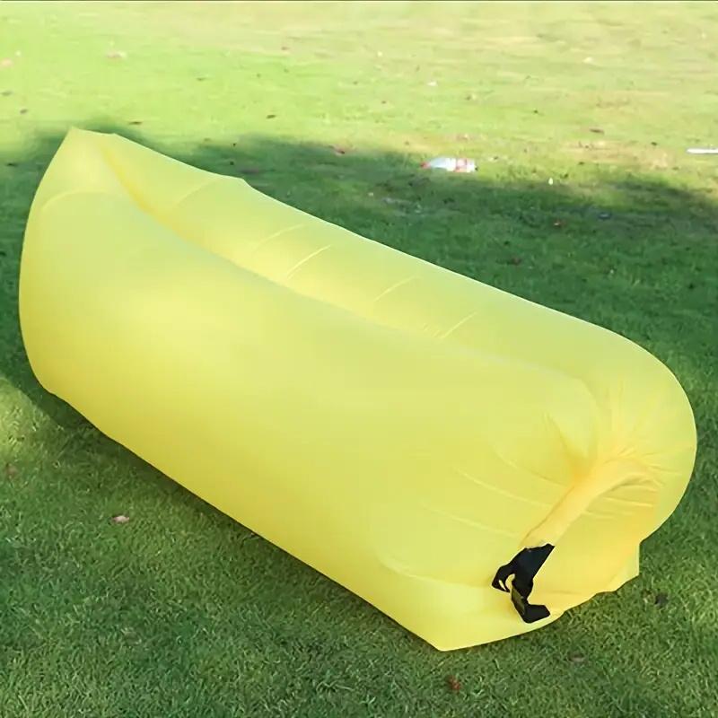 

Быстро надуваемый портативный надувной диван-кровать - 440,92 фунта, прочный шезлонг для кемпинга на открытом воздухе, легкий и компактный для пляжа, походов и путешествий 1pc жёлтый