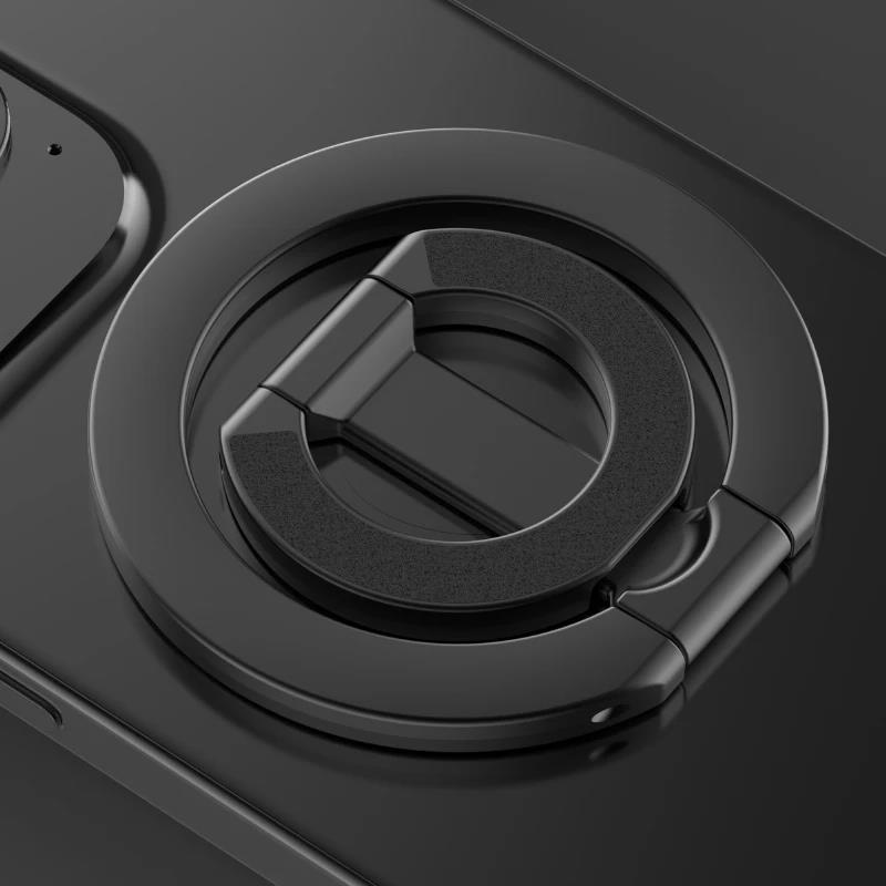 Magnetic Phone Finger Ring Holder 360 Degree Rotation Mobile Phone Stand For MagSafe Magnet Bracket For iPhone 16 15 14 Samsung