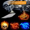 2PCS LED Automotive Universal Retrofit Welcome Light Induction Turn On Angel Wing Lima Tiger Skull Projector Ground Lighting