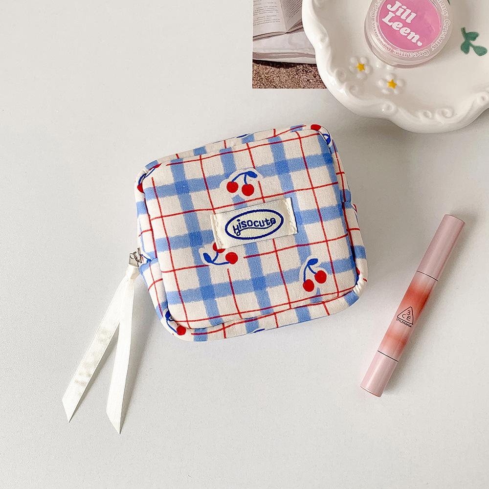 Mini-Damenbinden, Reise-Kopfhörer-Münzen-Aufbewahrungstasche, Beutel, Ausweis, Kreditkartenhalter, Kawai Cartoon, Kosmetik-Kulturbeutel, Organizer-Tasche