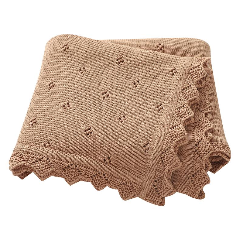 Baby Knitted Blankets Cotton 90*70cm Newborn Boy Girl Swaddle Wrap Best Comfort All Seasons Infant Unisex Stroller Bedding Cover