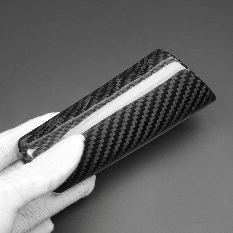 Fiat 500 Carbon Fiber Handbrake Grip Cover Trim