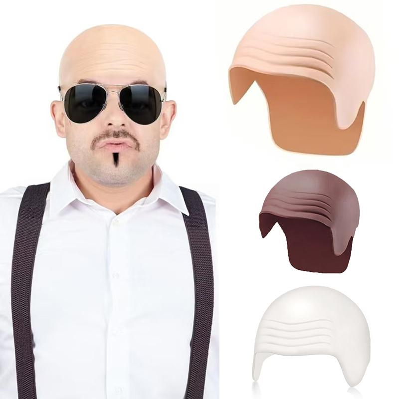 Nylon Latex Bald Caps Realistic Thick Simulation Material for Halloween Cosplay Stage Performance Costume Party Makeup
