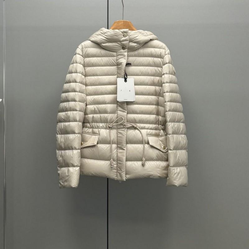 Womens Lightweight Hooded Goose Down Jacket Slim Fit Mid-Length Puffer Coat Winter Daily Wear