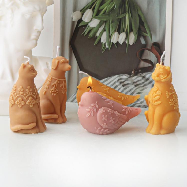 Silicone Craft Supplies Handmade Soap Mold Resin Crafting Mold Animal Shape Silicone Candle Molds Candle Making Molds