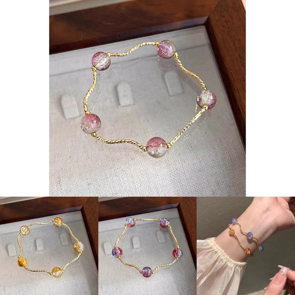 Unique Ethnic Vintage Glass Bracelet For Women With Colorful Beads And Polished Finish