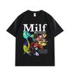 Homme L Aime le Poisson Mème Océanique Drôle T-shirts Graphiques Harajuku Y2k T-shirts à Manches Courtes Hommes Femmes Vêtements Décontracté T-shirt Surdimensionné